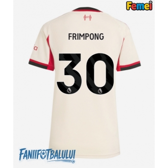 Liverpool Jeremie Frimpong #30 Tricou Fotbal Replică 2025-26 Femei Deplasare